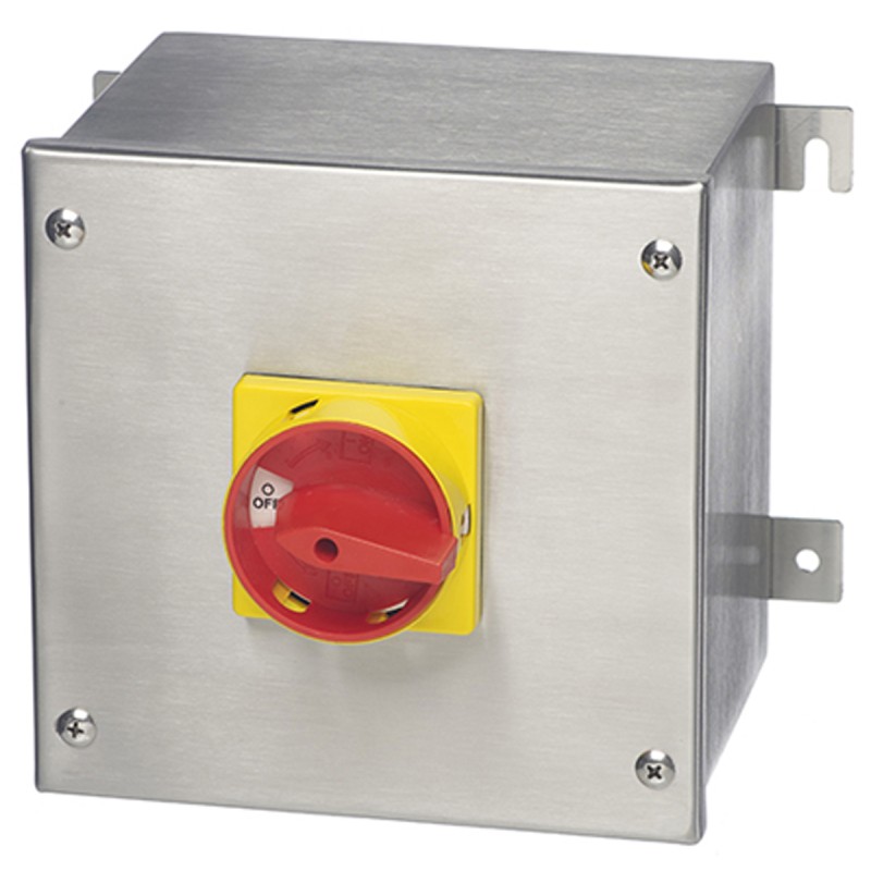 1 pcs - RS PRO 4P Pole Panel Mount Isolator Switch - 63A Maximum Current, IP65