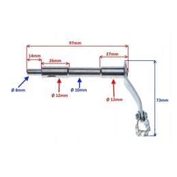 YX140 pit bike engine clutch lever