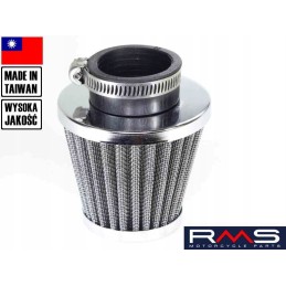 Air filter, cone diameter 38 mm, straight, large, Taiwan
