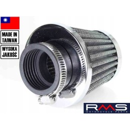 Air filter, cone diameter 38 mm, straight, large, Taiwan