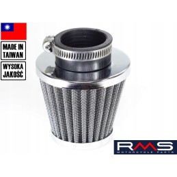 Air filter, cone diameter 38 mm, straight, large, Taiwan