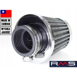 Air filter, cone diameter 38 mm, straight, large, Taiwan