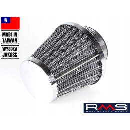 Air filter, cone diameter 38 mm, straight, large, Taiwan