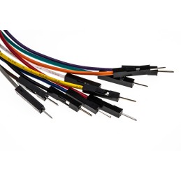 1 pcs - MIKROE-512, 150mm Insulated Breadboard Jumper Wire in Black, Blue, Brown, Green, Grey, Orange, Purple, Red, White,