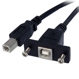 1 pcs - StarTech.com USB 2.0 Cable, Male USB B to Female USB B Cable, 0.9m