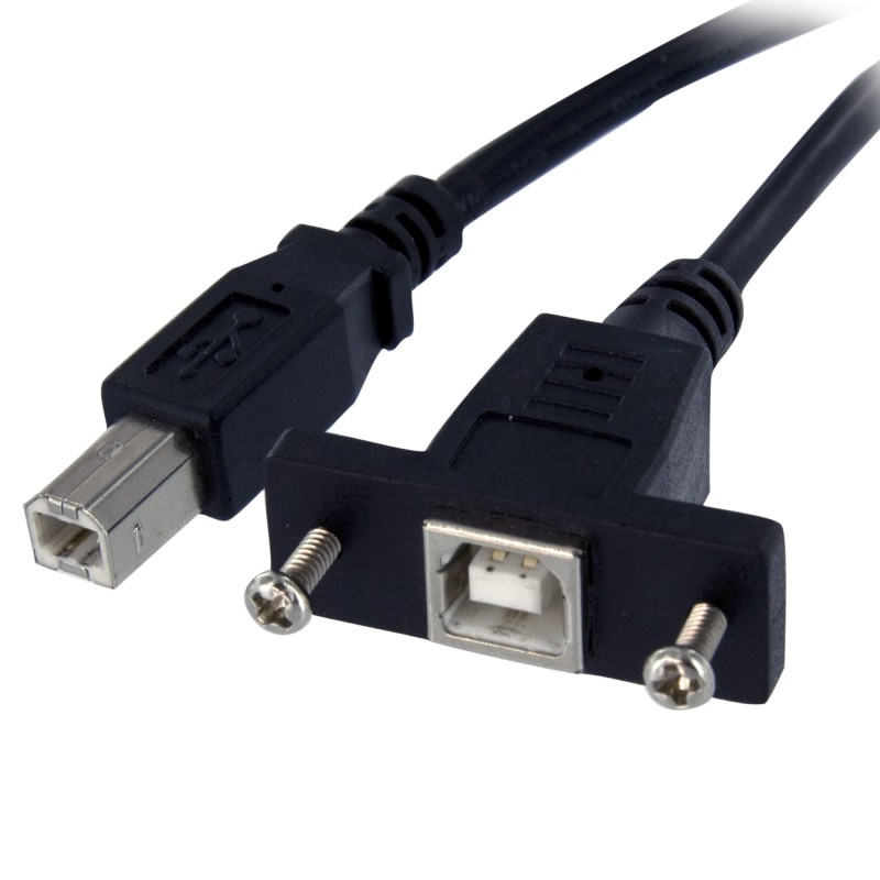 1 pcs - StarTech.com USB 2.0 Cable, Male USB B to Female USB B Cable, 0.9m
