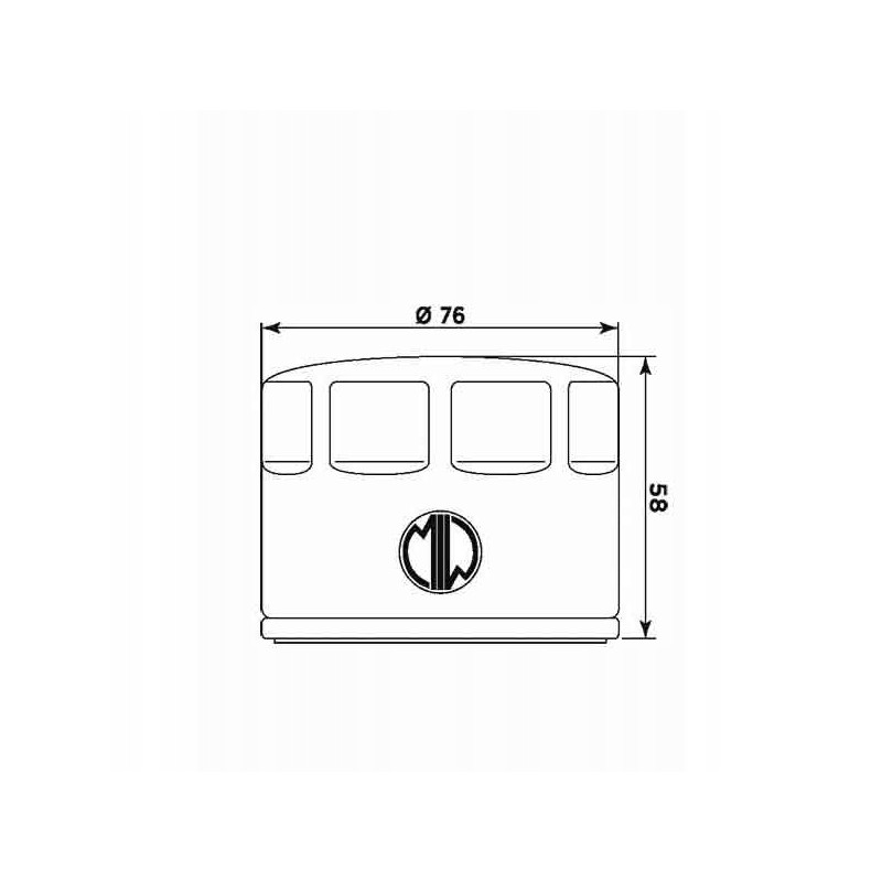 Oil filter miw meiwa p5006 hf565
