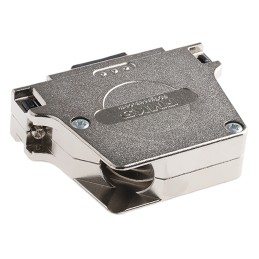 1 pcs - FCT from Molex FMK Series Die Cast Zinc Angled D Sub Backshell, 50 Way, Strain Relief