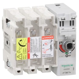 1 pcs - Schneider Electric Fuse Switch Disconnector, 4 Pole, 63A Max Current