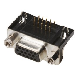 1 pcs - ASSMANN WSW A-HDF 62 Way Right Angle Through Hole D-sub Connector Socket, 2.41mm Pitch