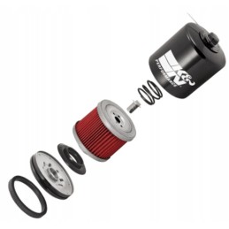 Black moto oil filter