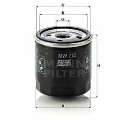 Mann filter mw 712 oil filter