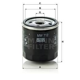 Mw712 motorcycle oil filter