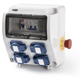 1 pcs - RS PRO Blue Industrial Power Socket, Rated At 16A, 230 V