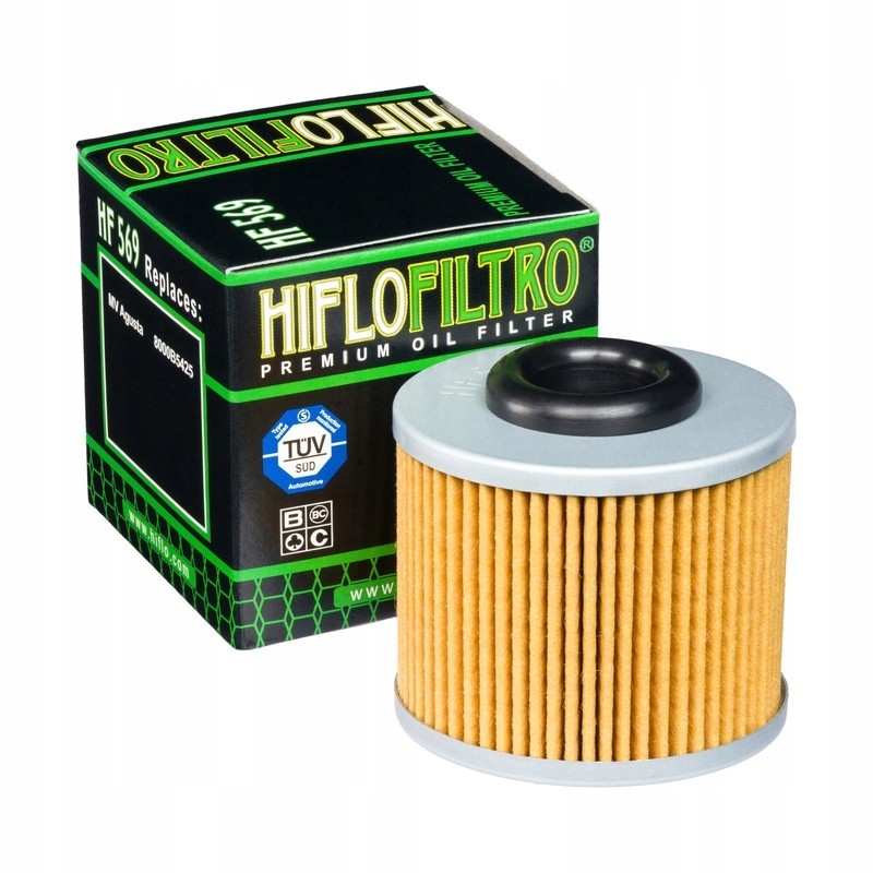 Hiflo oil filter hf 569 mv augusta oem 8000b5425