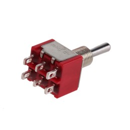 1 pcs - TE Connectivity Toggle Switch, Panel Mount, On-Off-(On), DPDT, Solder Terminal