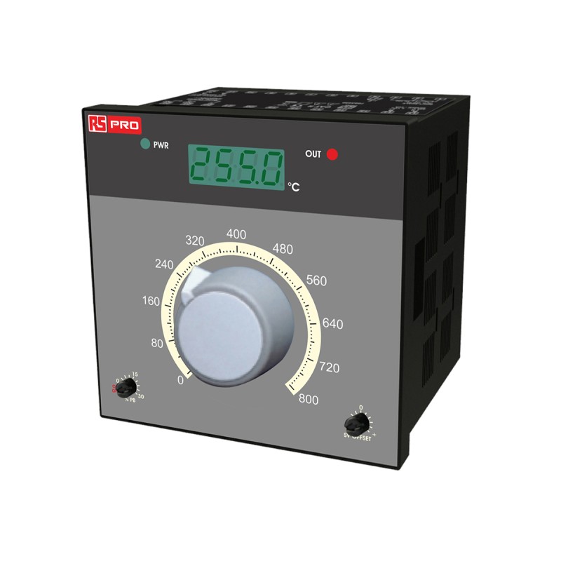 1 pcs - RS PRO PID Temperature Controller, 72 x 72mm 1 Input, 2 Output Relay, SSR, 230 V ac Supply Voltage