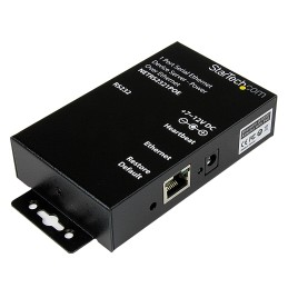 1 pcs - StarTech.com Serial Device Server, 1 Ethernet Port, 1 Serial Port, RS232 Interface