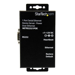 1 pcs - StarTech.com Serial Device Server, 1 Ethernet Port, 1 Serial Port, RS232 Interface
