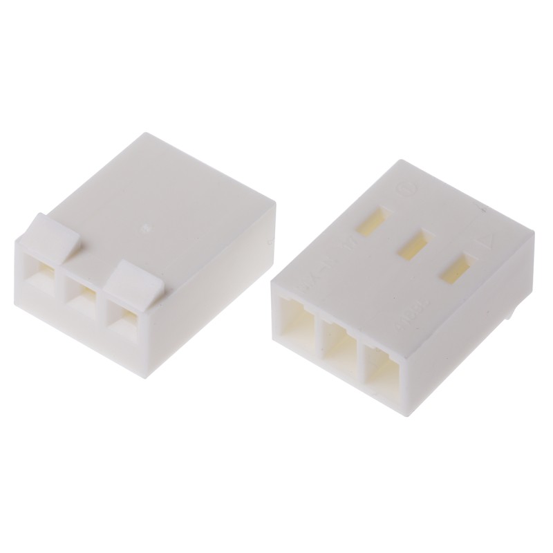 10 pcs - Molex, KK 396 Female Connector Housing, 3.96mm Pitch, 3 Way, 1 Row