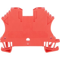 10 pcs - Weidmuller WDU Series Red Feed Through Terminal Block, 2.5mm², Single-Level, Screw Termination, ATEX