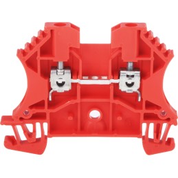 10 pcs - Weidmuller WDU Series Red Feed Through Terminal Block, 2.5mm², Single-Level, Screw Termination, ATEX