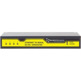 1 pcs - Brainboxes Serial Device Server, 1 Ethernet Port, 4 Serial Port, RS422, RS485 Interface, 1Mbit/s Baud Rate