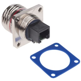 1 pcs - Amphenol RJ11FTV Series Female RJ11 Connector, Panel Mount