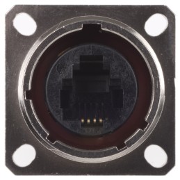 1 pcs - Amphenol RJ11FTV Series Female RJ11 Connector, Panel Mount