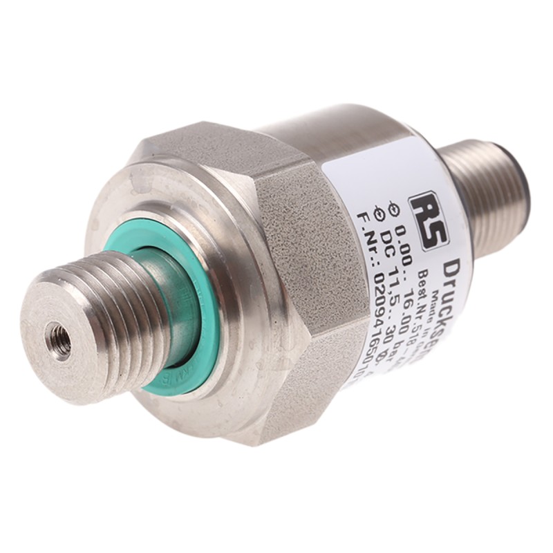 1 pcs - RS PRO Pressure Switch, 0bar Min, 16bar Max, Analogue Output, Relative Reading