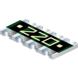 10 pcs - Bourns 10Ω Resistor Array, 4 Resistors, 0.25W total, 1206 (3216M), Convex