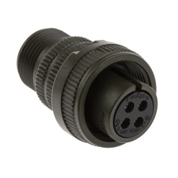 1 pcs - Amphenol, MS3106A 4 Way Cable Mount MIL Spec Circular Connector, Socket Contacts,Shell Size 14S, Screw Coupling,