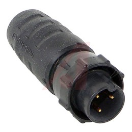 1 pcs - Switchcraft Circular Connector, 3 Contacts, Cable Mount, Socket, Male, IP68, IP69K, EN3 Series