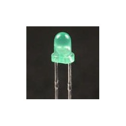 1 pcs : WP3A8GD - Standard LEDs - Through Hole Green 568nm Diffused 20mcd