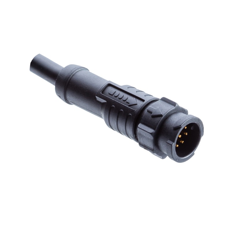 1 pcs - Amphenol Male 6 way X-Lok A Size to Unterminated Sensor Actuator Cable, 1m