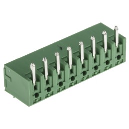 10 pcs - RS PRO 3.5mm Pitch 8 Way Right Angle Pluggable Terminal Block, Header, Through Hole, Solder Termination