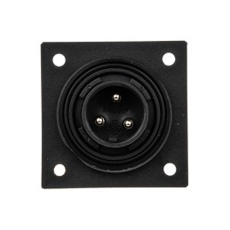 1 pcs - Bulgin Circular Connector, 3 Contacts, Flange Mount, Plug, Male, IP68, Standard Buccaneer Series