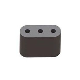 1 pcs : LEDS3-4-26 - LED Mounting Hardware LED Spacer,T-1-3/4,Black,1/4 in Spc, LED Spacer,T-1-3/4,Black