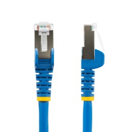 1 pcs - StarTech.com Cat6a Straight Male RJ45 to Straight Male RJ45 Ethernet Cable, Braid, Blue LSZH Sheath, 1m, Low Smoke Zero