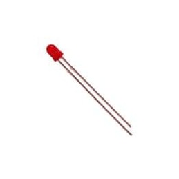 1 pcs : SSL-LX3044IC - Standard LEDs - Through Hole 3mm Short Lens Red