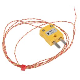 1 pcs - RS PRO Type K Thermocouple 1m Length, 1/0.2mm Diameter - +250°C