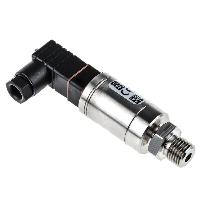 1 pcs - RS PRO Pressure Sensor, 0bar Min, 10bar Max, Current Output, Relative Reading