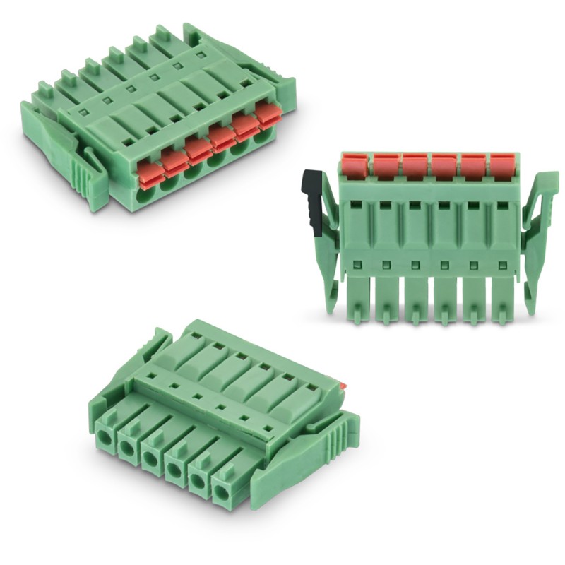 1 pcs - Wurth Elektronik 3.5mm Pitch 3 Way Vertical Pluggable Terminal Block, Plug, Cable Mount, Solder Termination