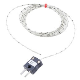 1 pcs - RS PRO Type J Thermocouple 2m Length, 1/0.3mm Diameter - +350°C