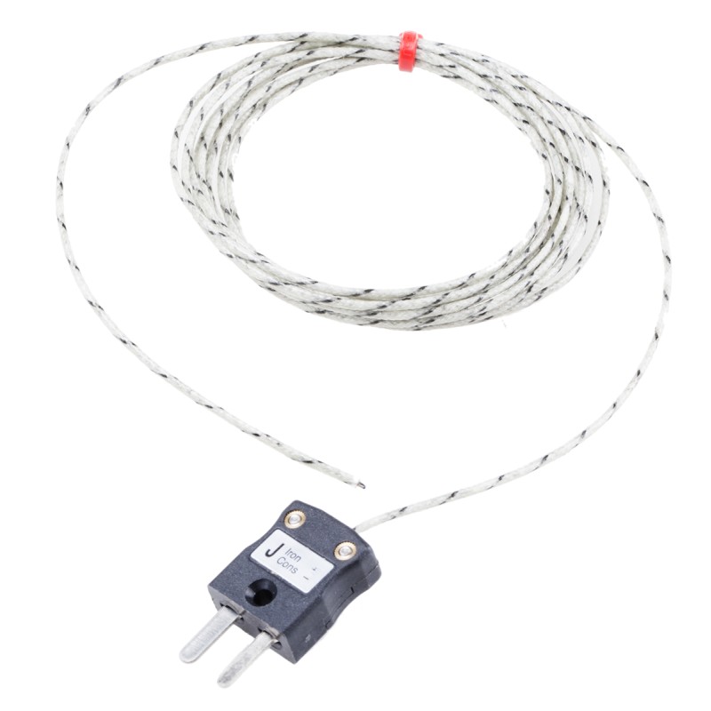 1 pcs - RS PRO Type J Thermocouple 2m Length, 1/0.3mm Diameter - +350°C