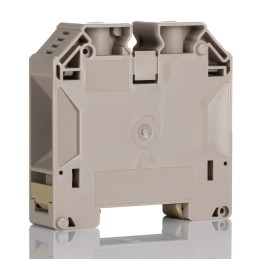 1 pcs - Weidmuller W Series Dark Beige Feed Through Terminal Block, 10 - 70mm², 1-Level, Screw Termination