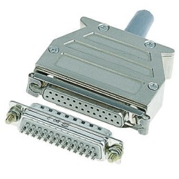 1 pcs - Harting D-sub Series Thermoplastic Right Angle D Sub Backshell, 9 Way, Strain Relief