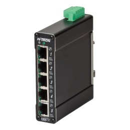 1 pcs - Red Lion 1005TX Series DIN Rail Mount Ethernet Switch, 5 RJ45 Ports