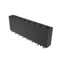 10 pcs - Amphenol ICC Surface Mount PCB Socket, 8-Contact, 1-Row, 2.54mm Pitch