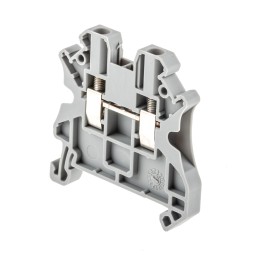 10 pcs - Phoenix Contact UT 2.5 Series Grey Feed Through Terminal Block, 0.14 - 4mm², Single-Level, Screw Termination,